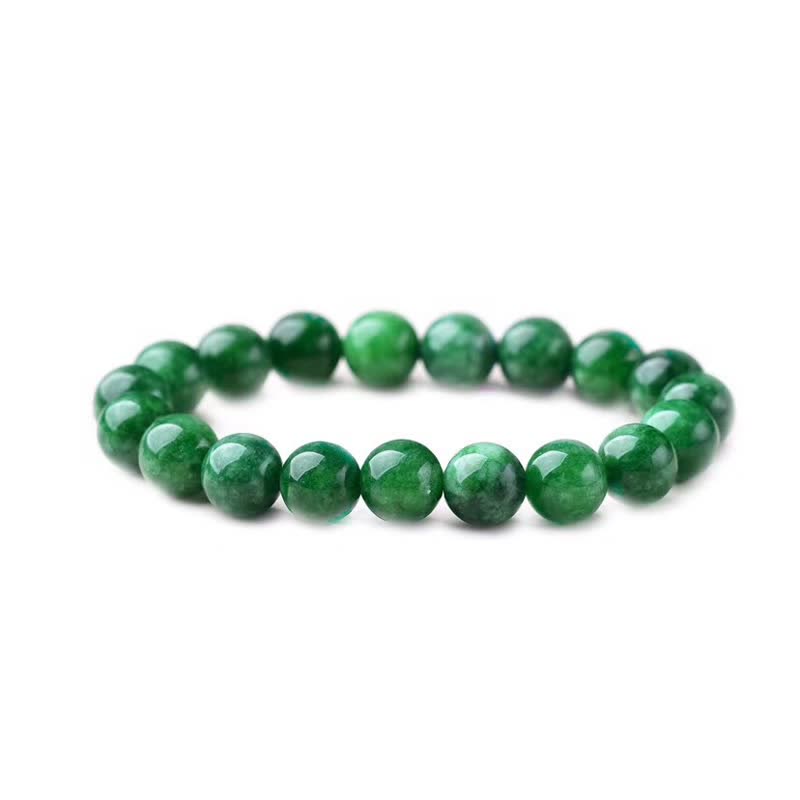 8mm Cyan Jade Armband | Calm Harmony Beads