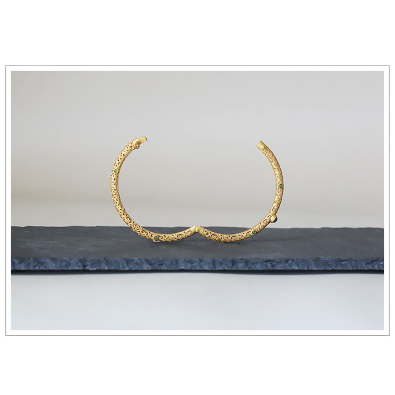 Cyan Jade Kupfer Glücksverheißendes Wolkenarmband für Ruhe und Glück