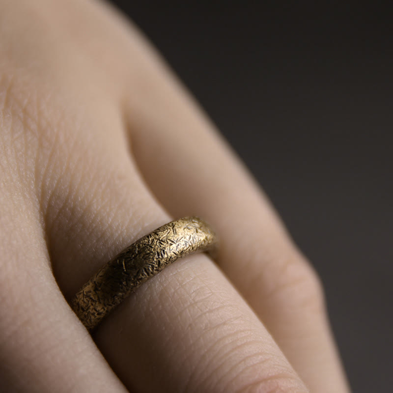 Kupfer Tibetischer Vintage Verstellbarer Glückspaarring