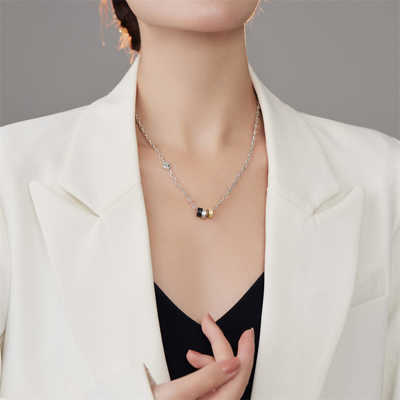 Halskette aus 925er Sterlingsilber mit Blumenmotiv aus der Tang-Dynastie