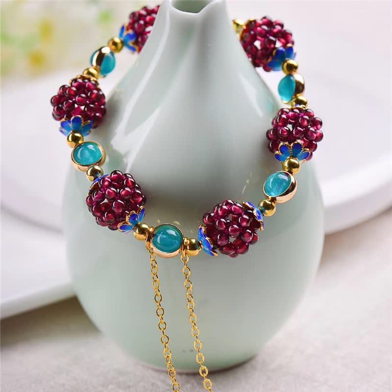 3 mm Granat & Amethyst Ruhearmband für die Heilung von Frauen