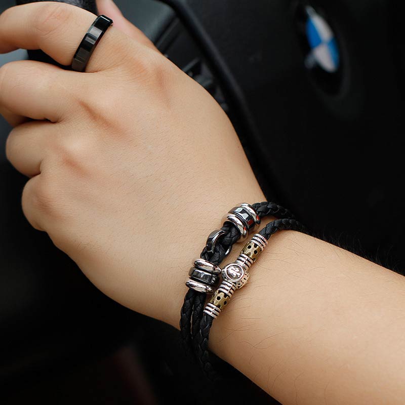 Hämatit 12 Sternzeichen Konstellationen Schutzarmband Unisex