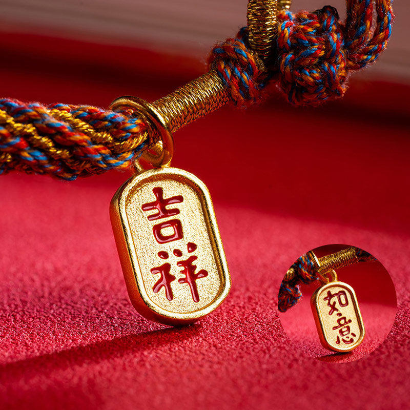 Mehrfarbiges tibetisches Om Mani Padme Hum-Armband für spirituelles Wohlbefinden