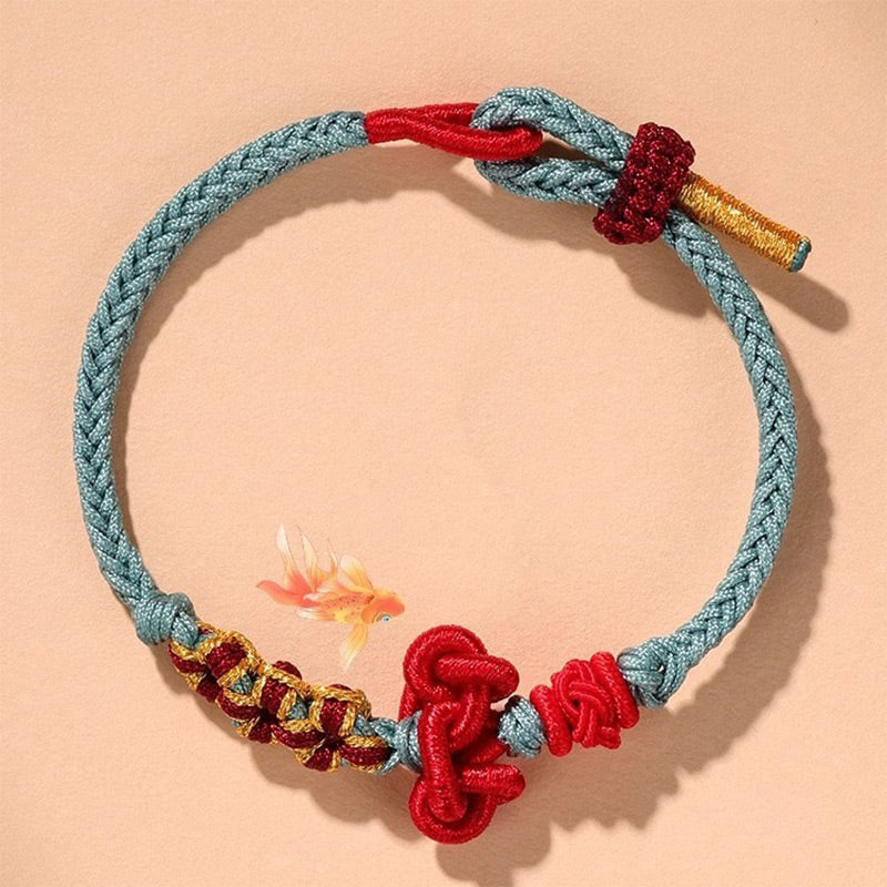 Red String Bracelet with Wenchang Knot | Luck & Strength