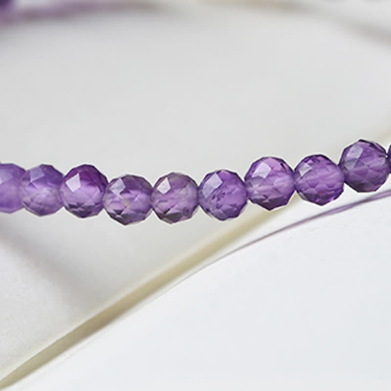 3 mm Amethyst-Armband mit spirituellem Bewusstsein