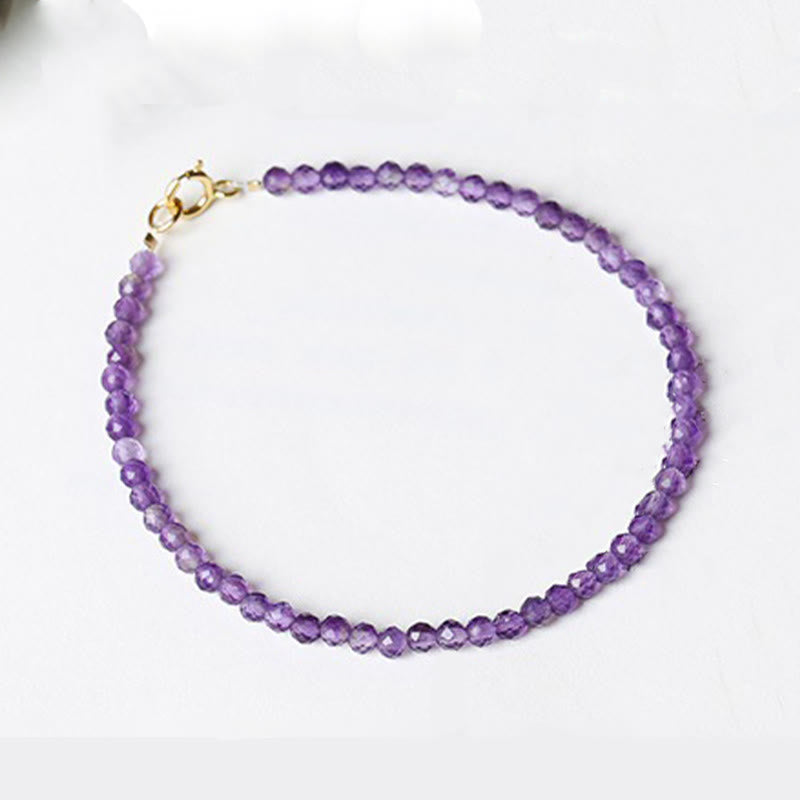 3 mm Amethyst-Armband mit spirituellem Bewusstsein
