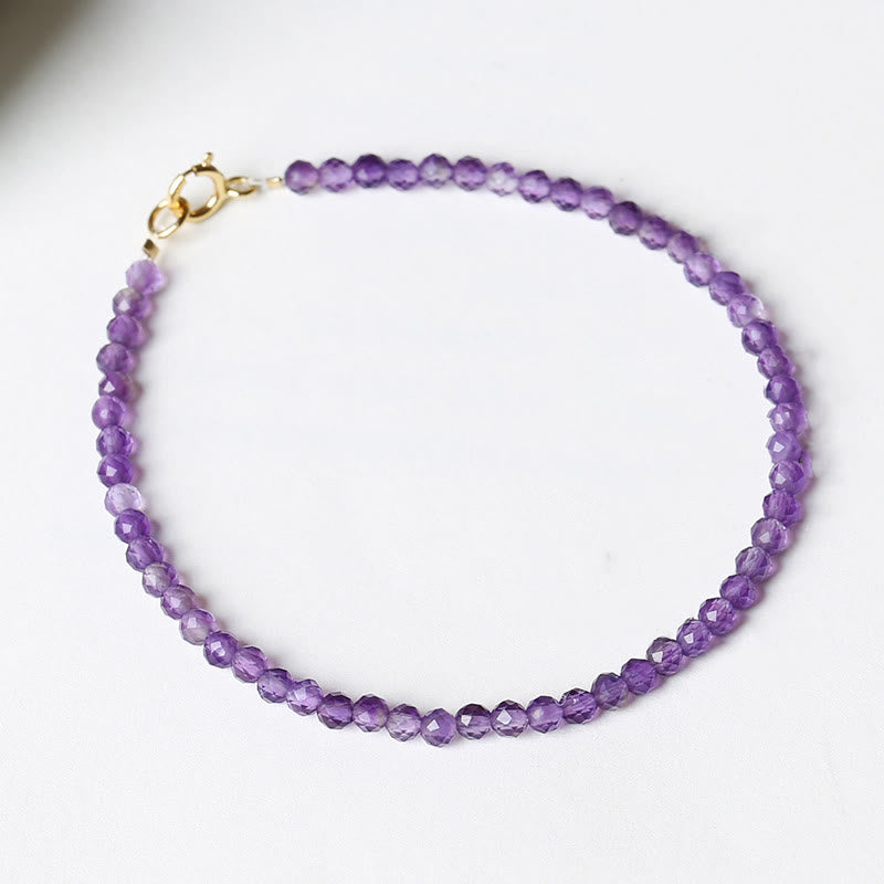 3 mm Amethyst-Armband mit spirituellem Bewusstsein