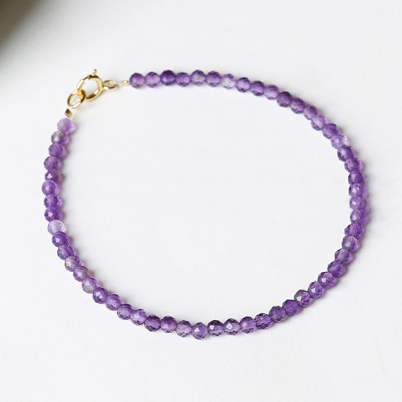 3 mm Amethyst-Armband mit spirituellem Bewusstsein