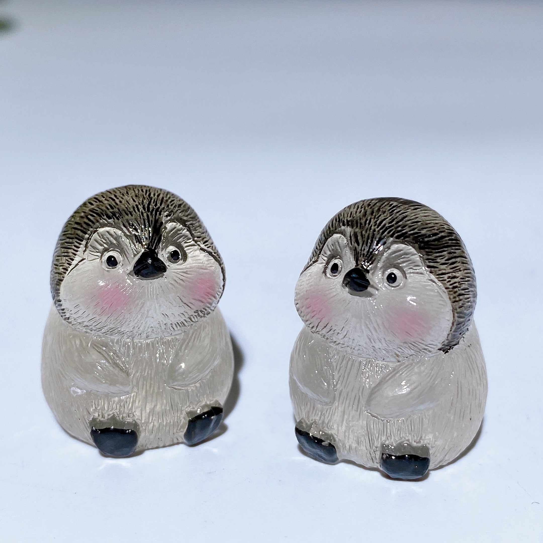 3 Stück leuchtende Kristall-Pinguin-Tierschnitzereien, 25 mm