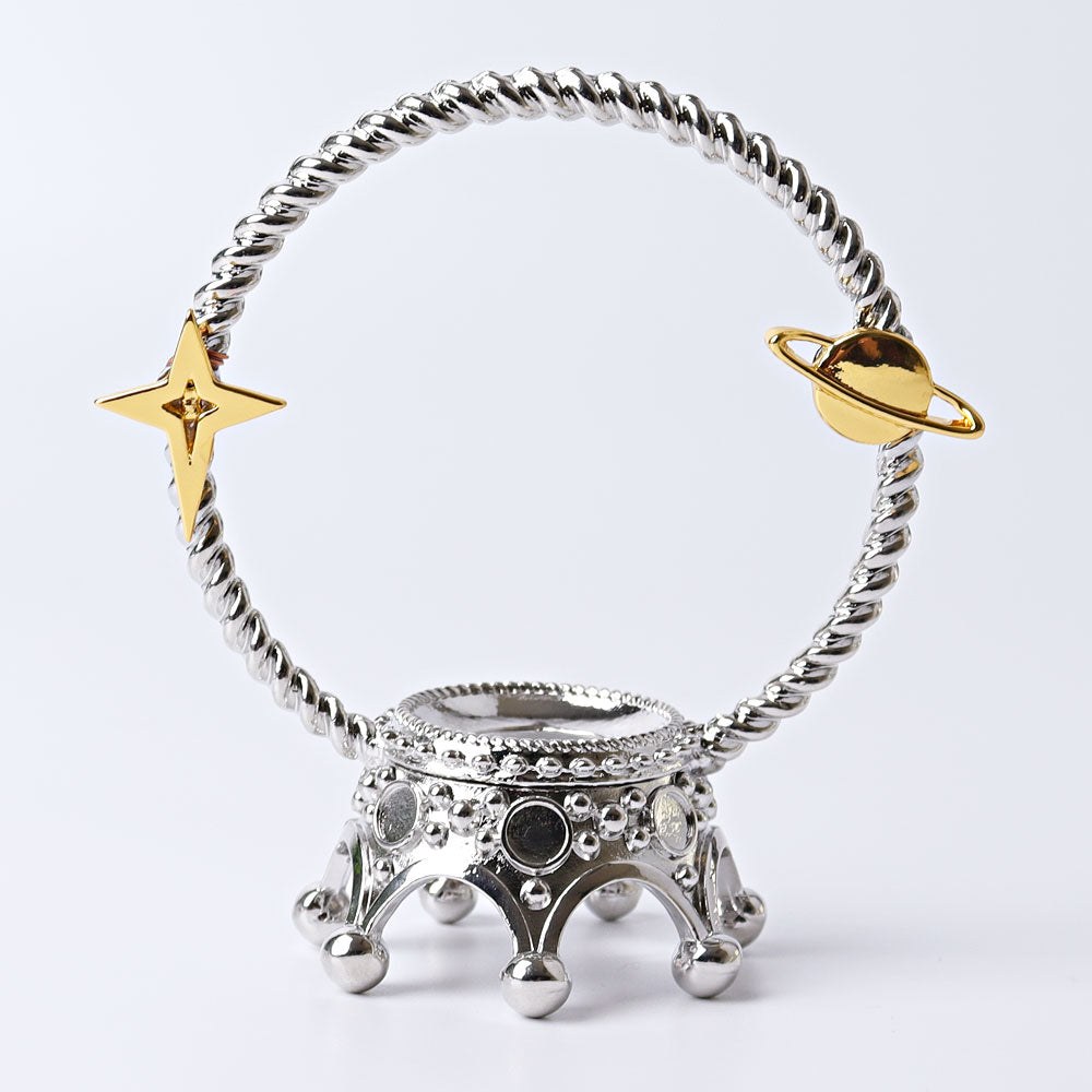 4,3 Zoll Metallkronen-Kristall-Präsentationsständer