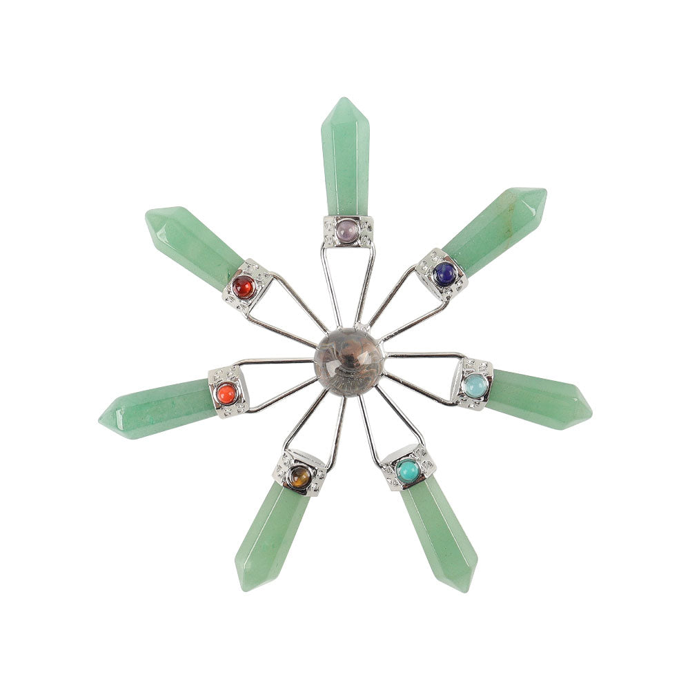 4,6 Zoll grüner Aventurin-Chakra-Kristallgenerator