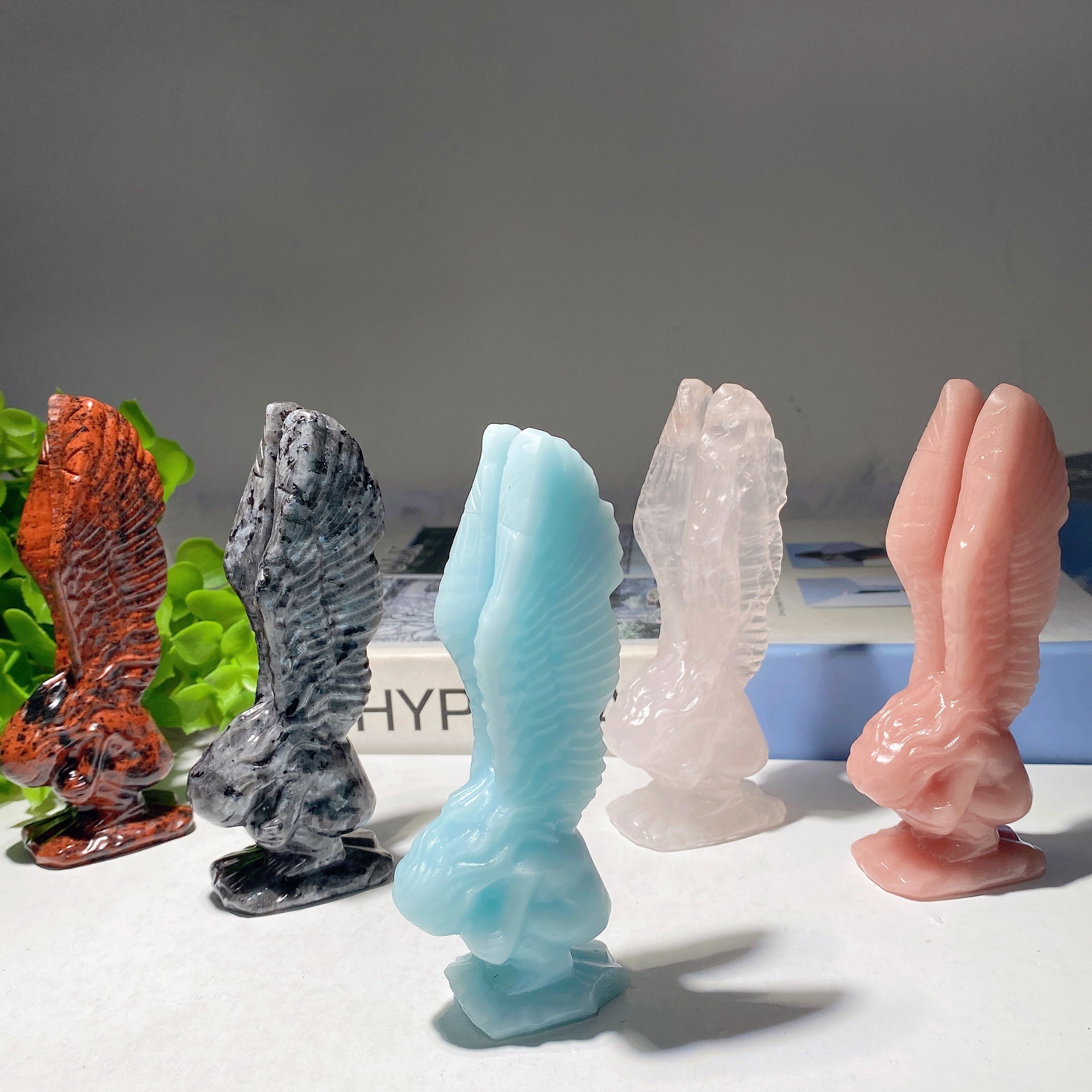 4,7 Zoll gemischte Kristallheilfee-Figurschnitzerei