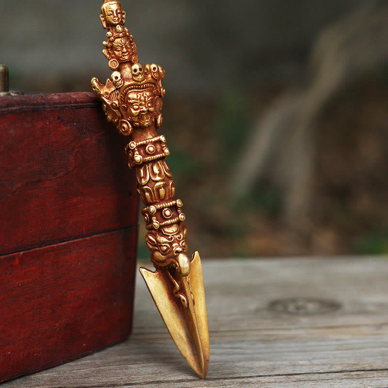 4,72 Zoll Kupfer Meditation Dorje Handgefertigt in Nepal Ritual Symbol