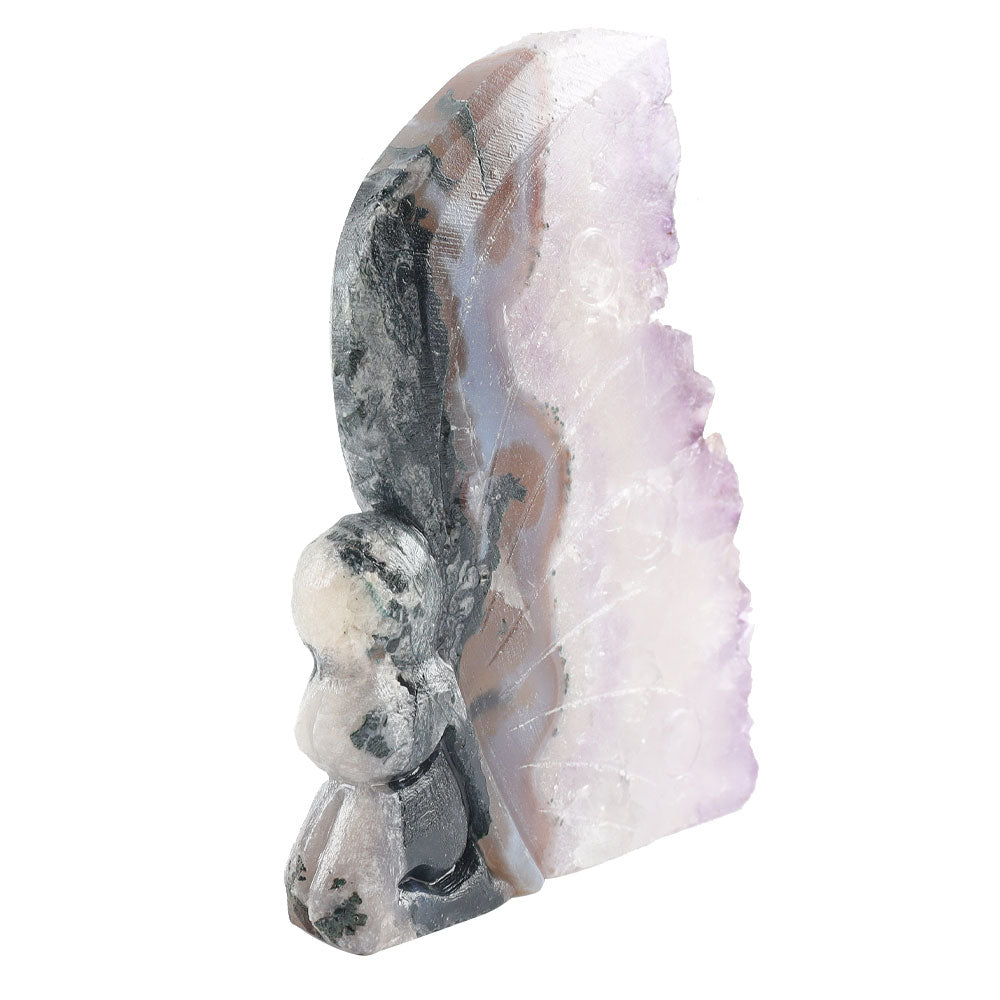 4 Zoll Amethyst-Kristall-Cluster-Stein zur Heilung