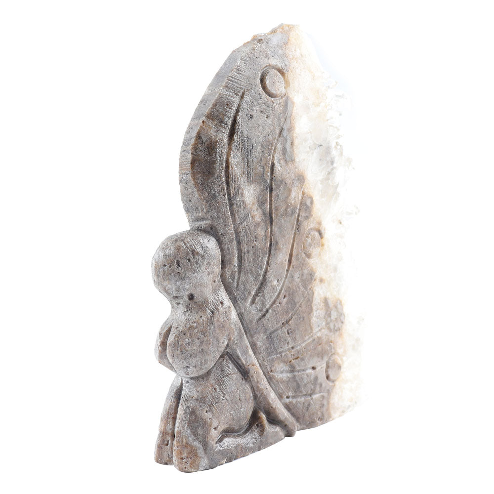 4-Zoll-Kristallcluster-Schnitzerei-Feenstein