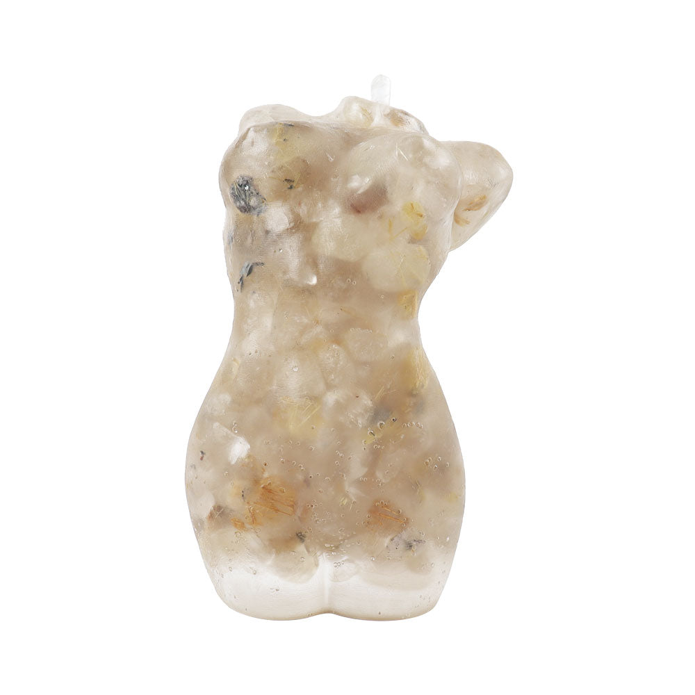 4 Zoll Rutilkristallharz Spirituelles Statuenmodell