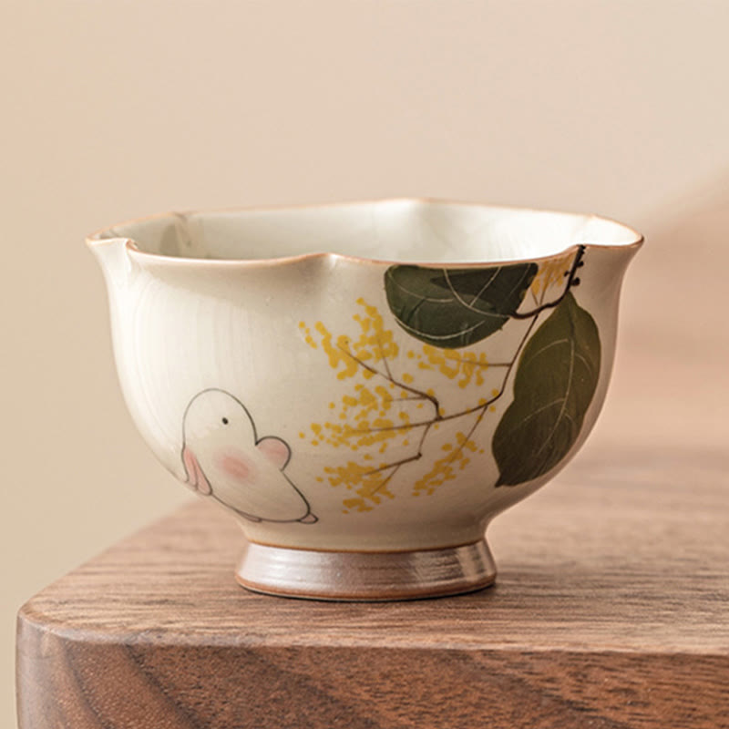 40 ml Osmanthus-Kaninchen-Teetasse aus Keramik für Kung-Fu-Teeritual