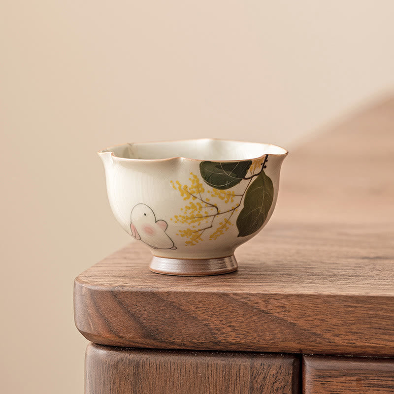 40 ml Osmanthus-Kaninchen-Teetasse aus Keramik für Kung-Fu-Teeritual