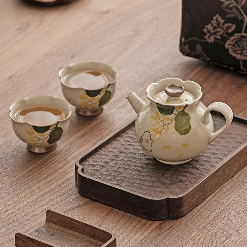 40 ml Osmanthus-Kaninchen-Teetasse aus Keramik für Kung-Fu-Teeritual