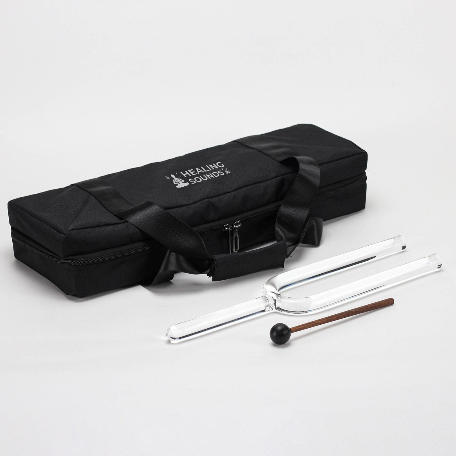 432 Hz Stimmgabel aus klarem Kristall zur Heilung