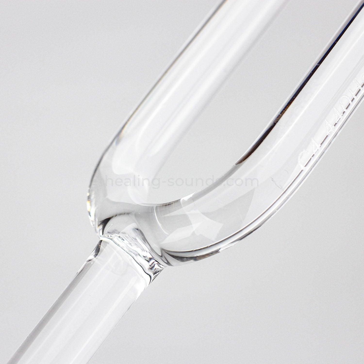 432 Hz Stimmgabel aus klarem Kristall zur Heilung