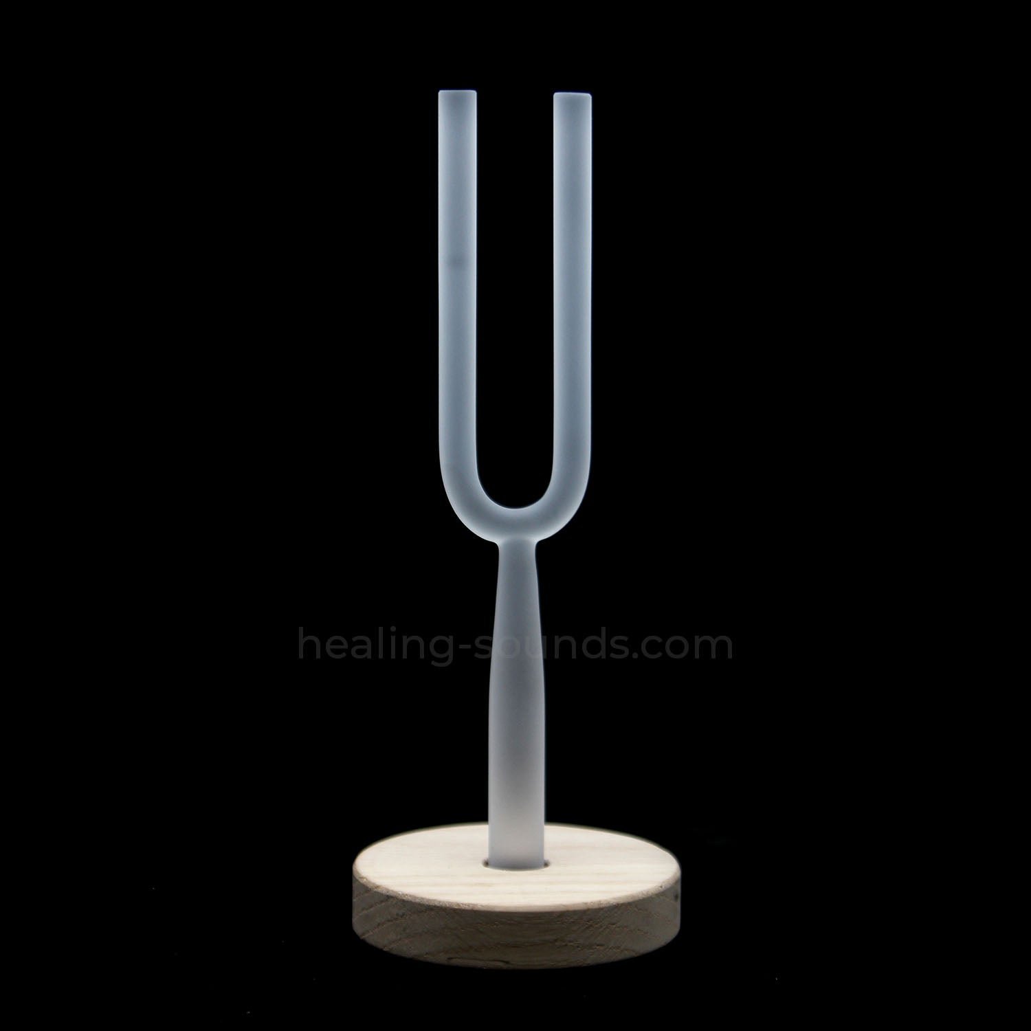 432 Hz Stimmgabel-Set aus mattiertem Kristall mit Etui – 8-teilig – 10 mm/20 mm