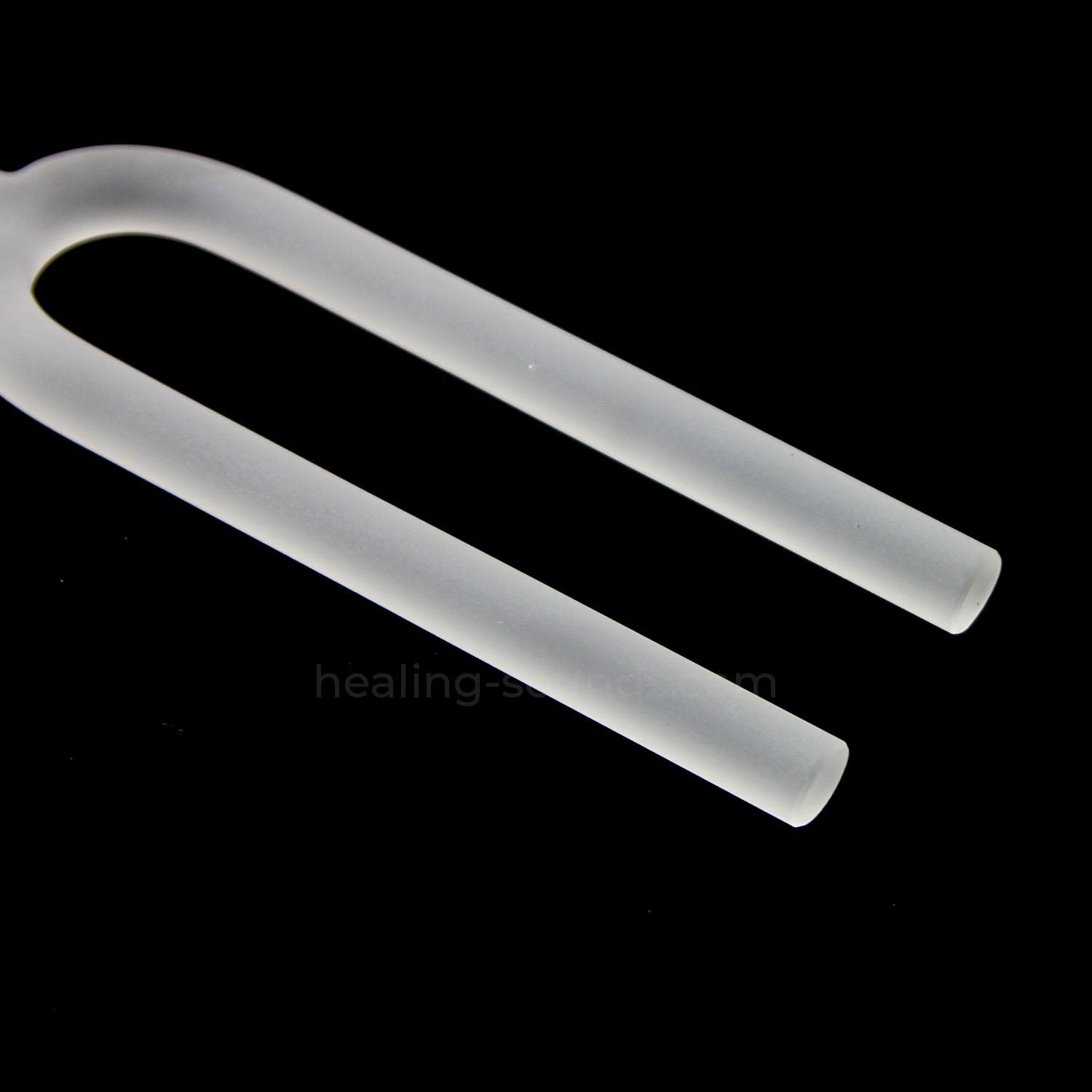 432 Hz Stimmgabel-Set aus mattiertem Kristall mit Etui – 8-teilig – 10 mm/20 mm