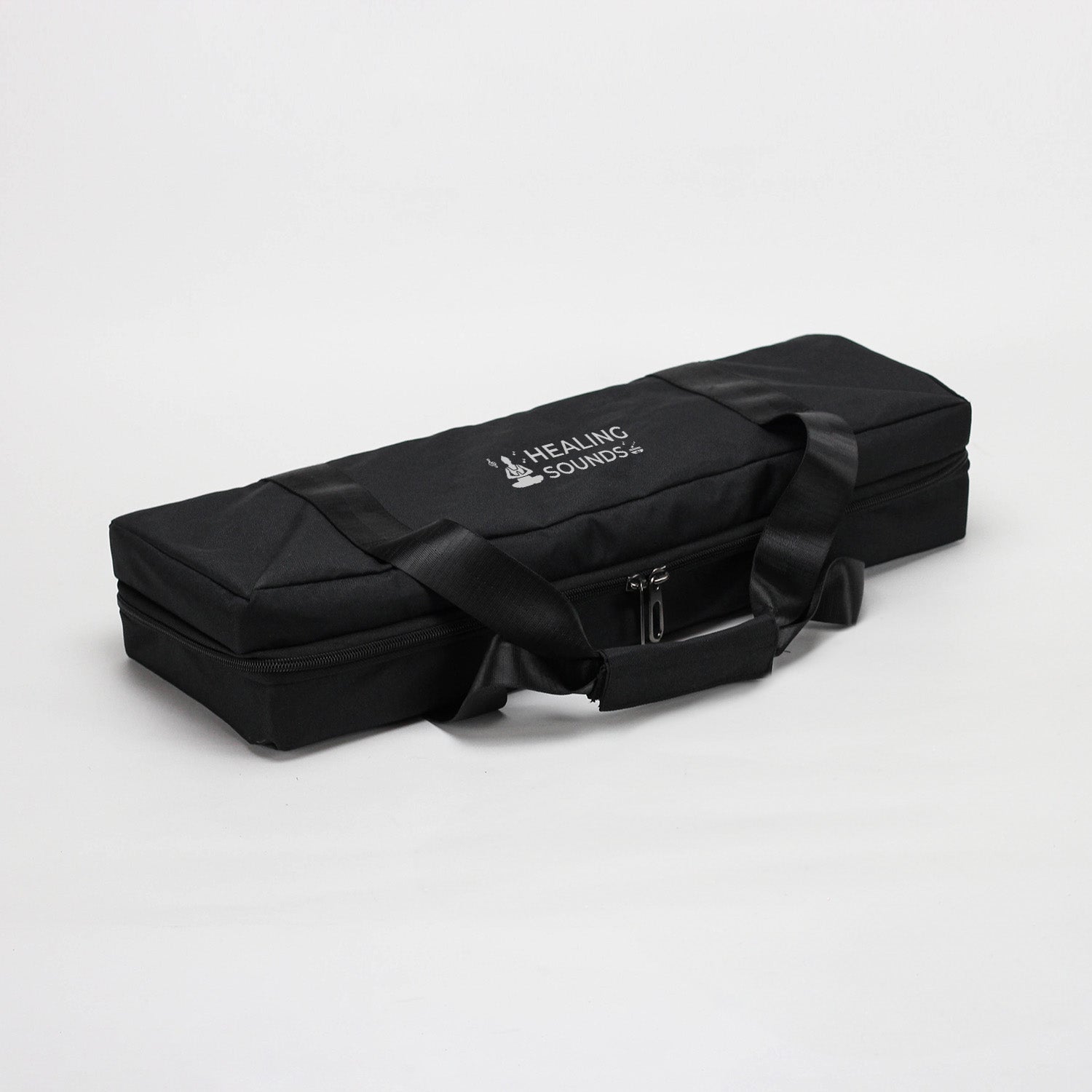 432 Hz Stimmgabel aus mattiertem Quarzkristall mit Mustern