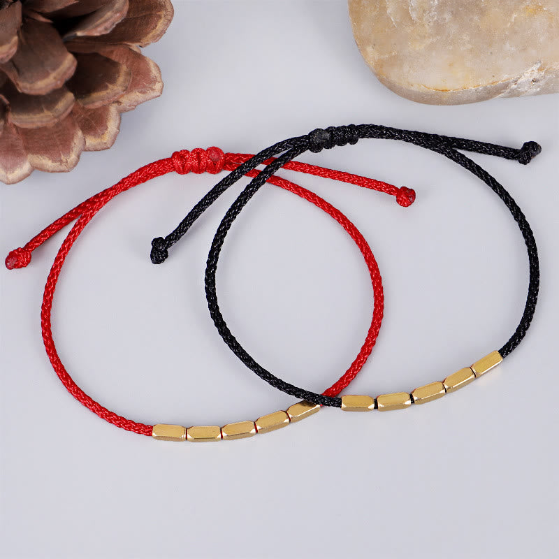 Handcrafted Copper Red String Protection Bracelet