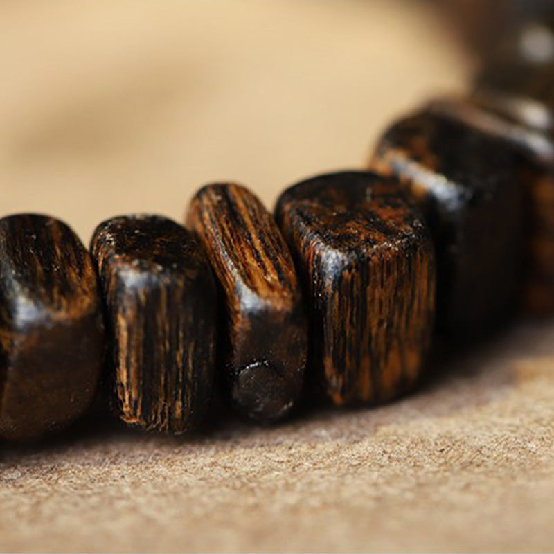 Adlerholz-Rotachat-Balance-Armband für Meditation und Frieden