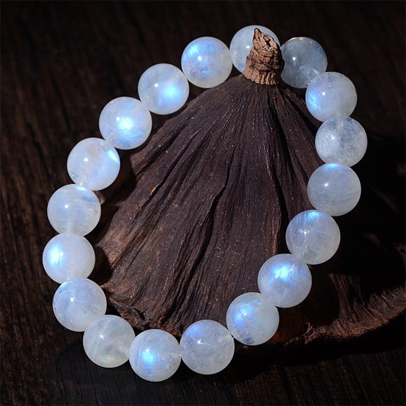 Moonstone Prosperity Bracelet 6mm for Intuition & Calm