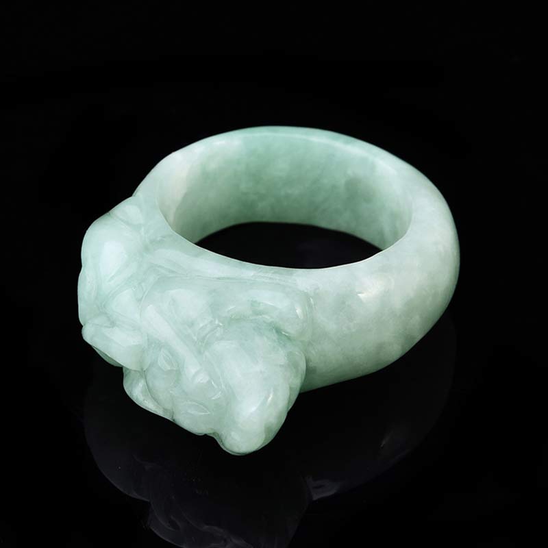 Jade Fengshui Reichtum PiXiu Glücksring für Wohlstand