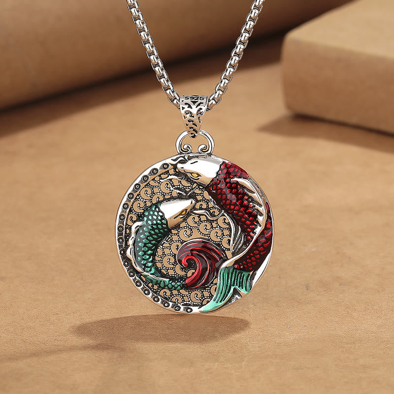 Copper Koi Fish Healing Necklace 60cm | Strength & Balance