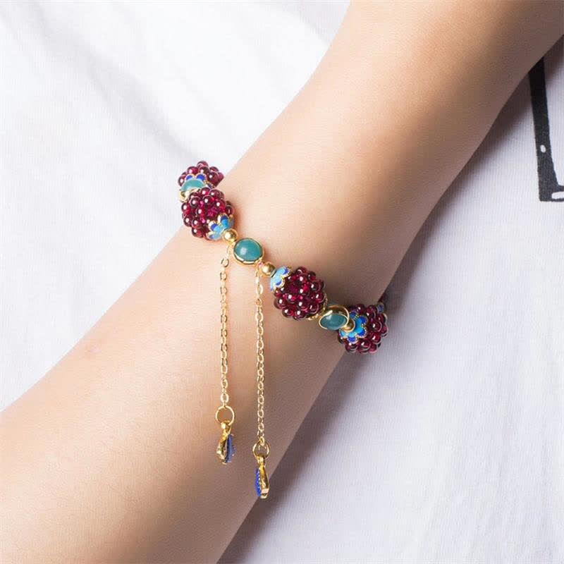 3 mm Granat & Amethyst Ruhearmband für die Heilung von Frauen