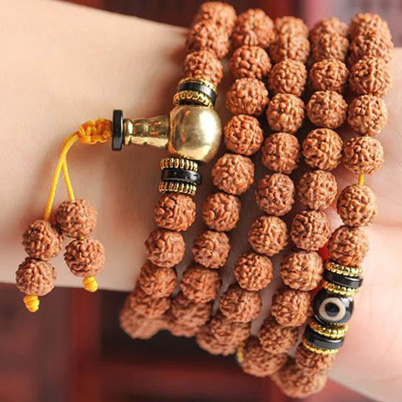 108 Perlen Bodhi Seed Mala Armband für Meditation & Glück