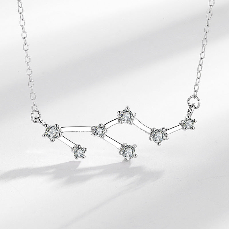 925 Sterling Silver Zodiac Necklace | Astrology Blessing Pendant