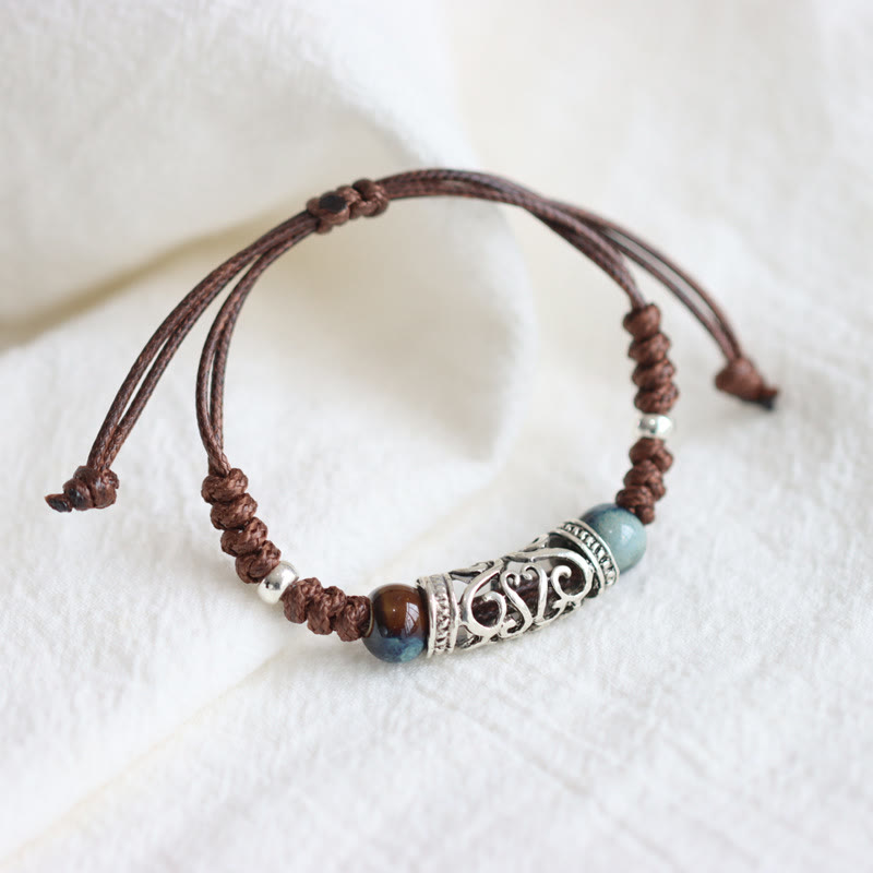 Spirituelles Armband aus Kupferkeramikperlen für Reichtum und Heilung