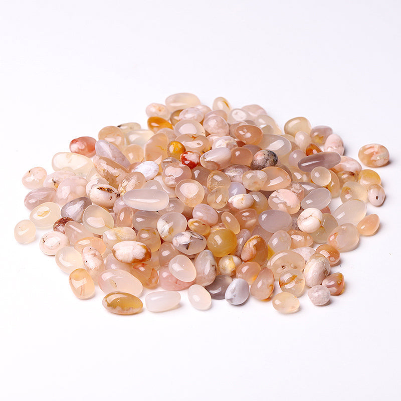 5–10 mm große Blütenachat-Chips für Heilung und Schmuck