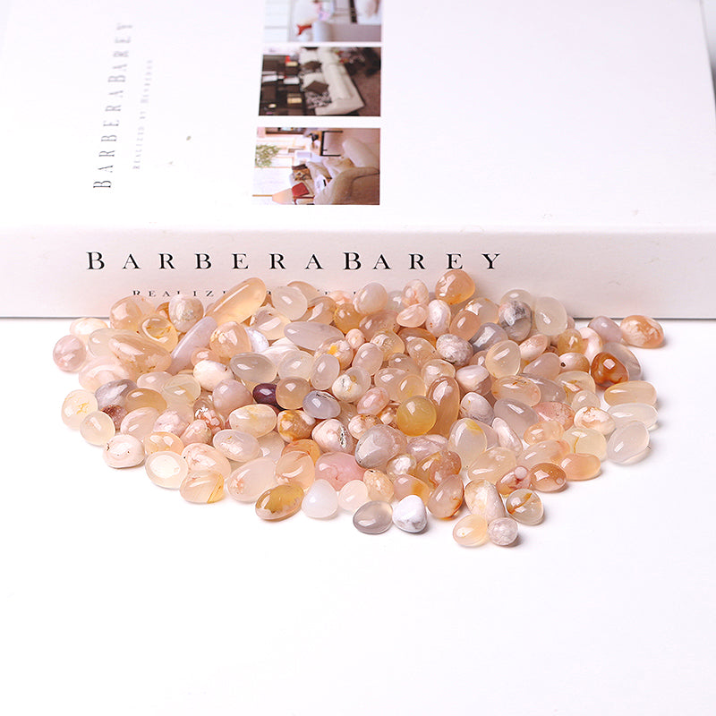 5–10 mm große Blütenachat-Chips für Heilung und Schmuck