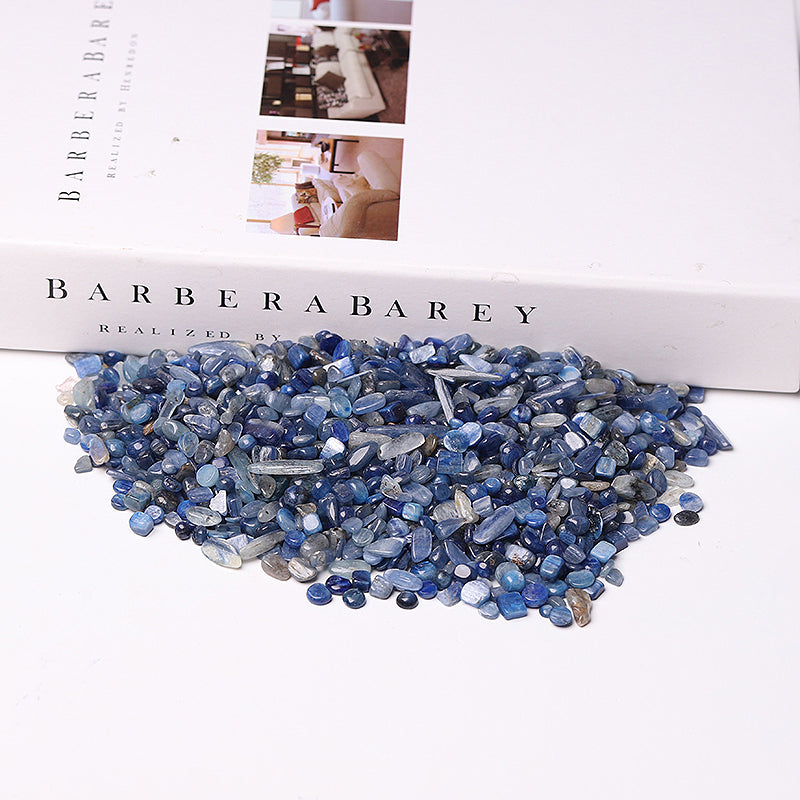 5–7 mm natürliche blaue Kyanit-Trommelsteine