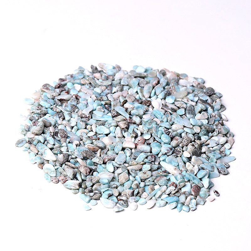 5-7mm Natural Larimar Chips Crystal Stones for Healing