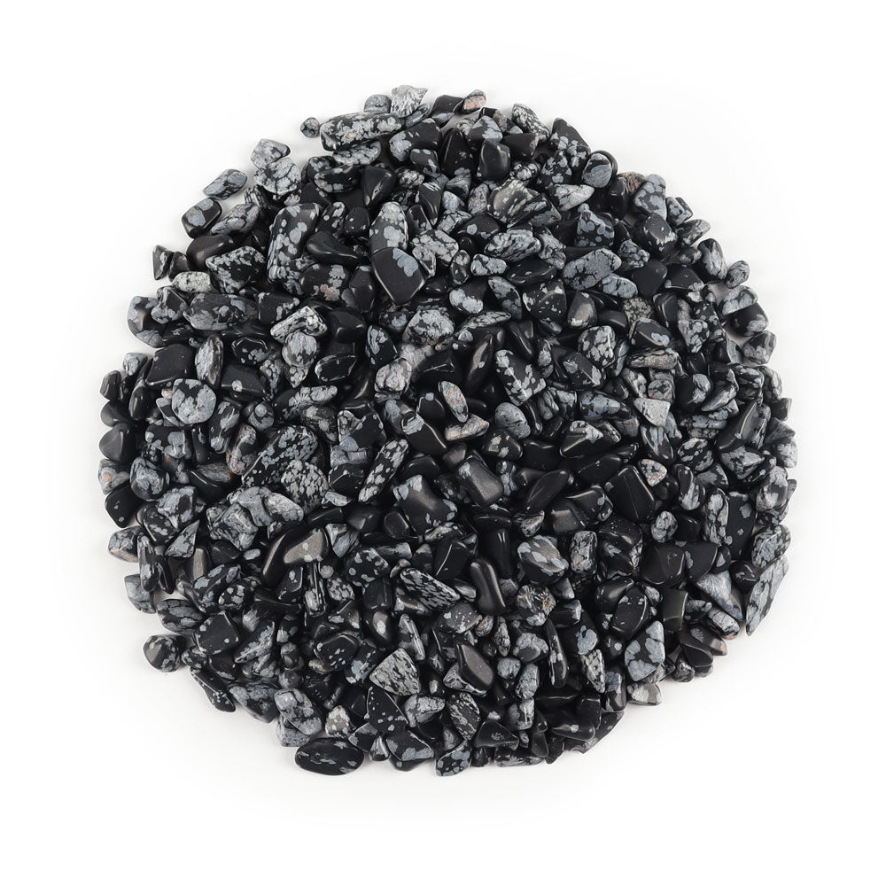 5–7 mm Schneeflocken-Obsidian-Trommelsteine, Heilung