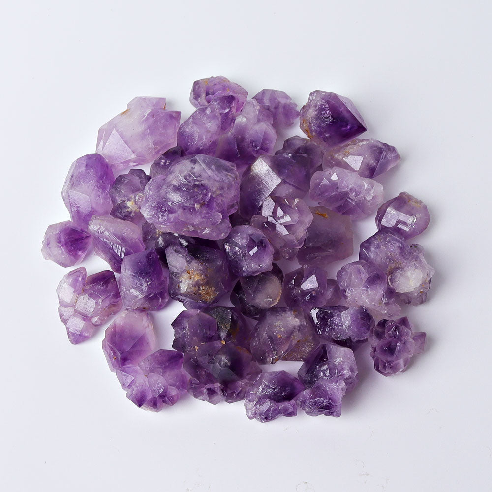 500 g roher Amethystbrocken, 2–2,5 cm, kristalliner Stein