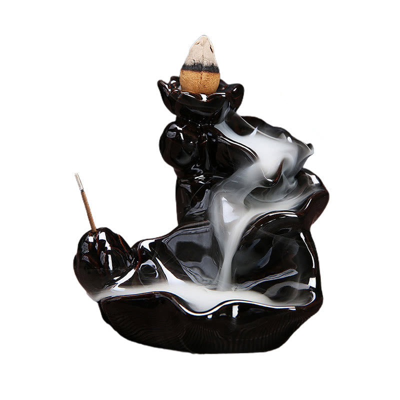 Handcrafted Ceramic Waterfall Backflow Incense Burner
