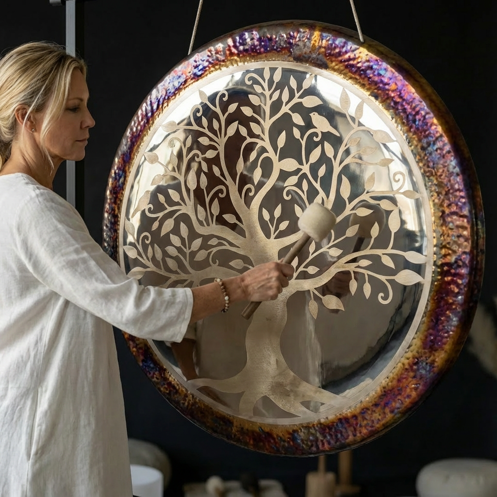 Leuchtendes Gong-Instrument – Magic Tree Design