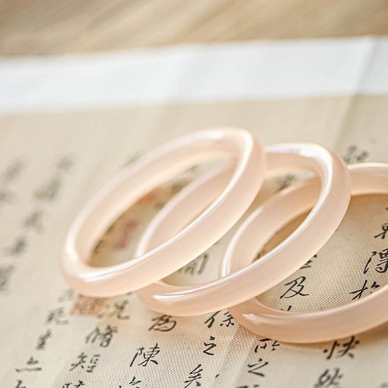 52 mm rosa Jade-Armband zur Selbstliebe für Harmonie und Frieden