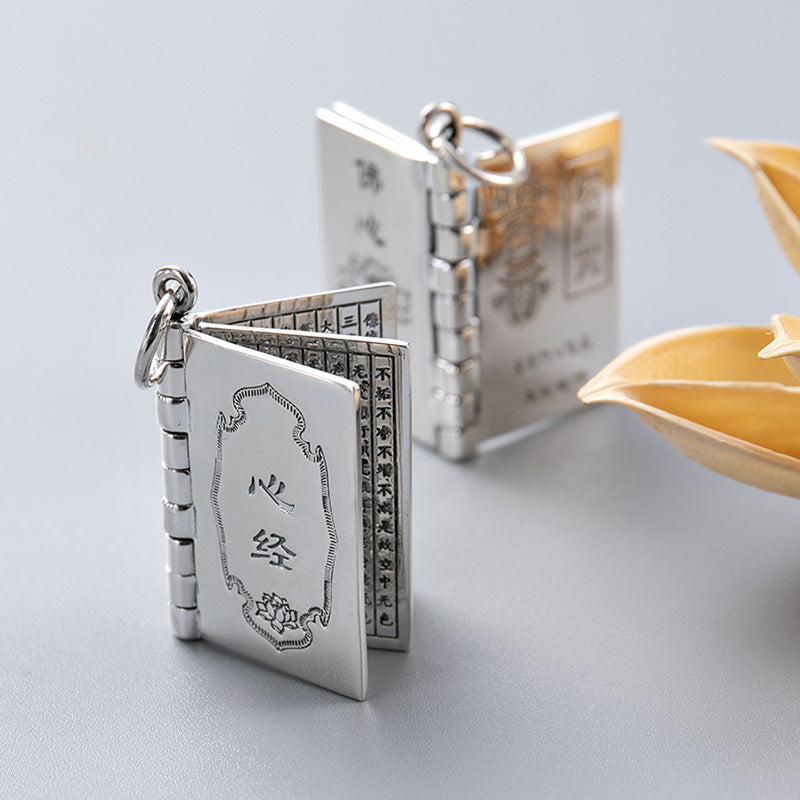 990 Sterling Silber Lotus Anhänger für Schutz und Erleuchtung