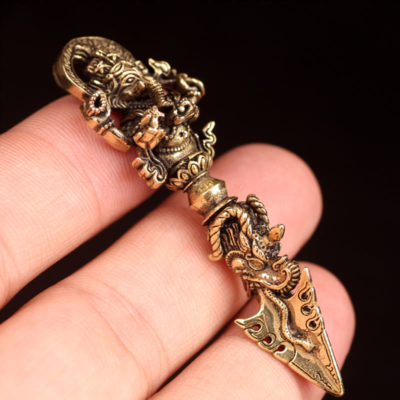 Ganesh Dorje Vajra Spirituelle Kraft Halskette Anhänger