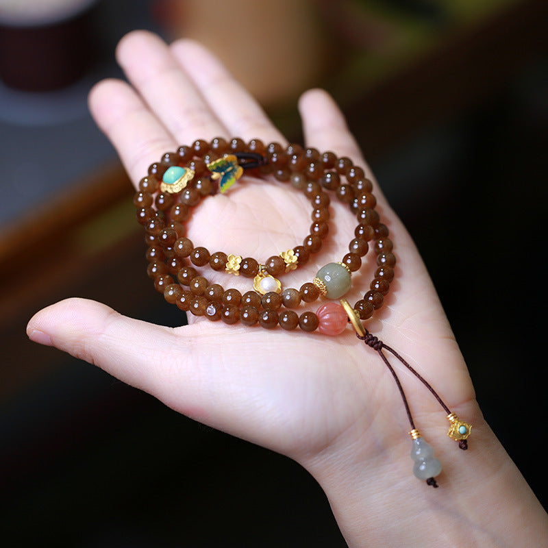 Jade Wohlstand Schmetterling Kürbis Armband Halskette