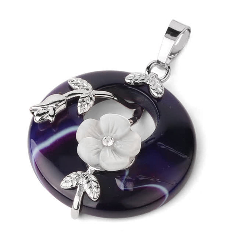 Various Crystal Amethyst Green Aventurine Healing Necklace
